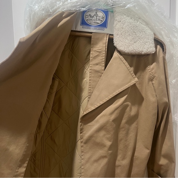 All Saints Lou Mac Coat Detachable Collar and Lining - Small Beige Minimalist - Picture 6 of 10